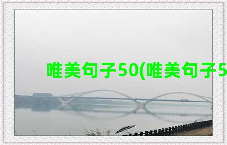 唯美句子50(唯美句子520)