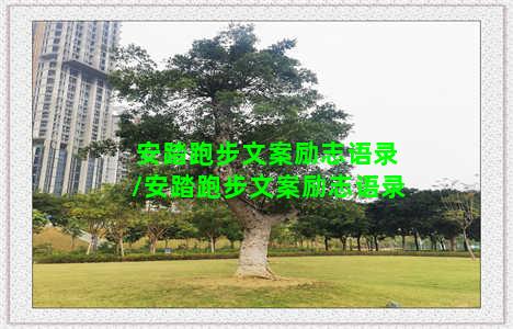 安踏跑步文案励志语录/安踏跑步文案励志语录