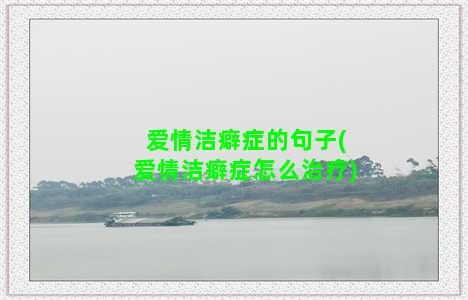 爱情洁癖症的句子(爱情洁癖症怎么治疗)